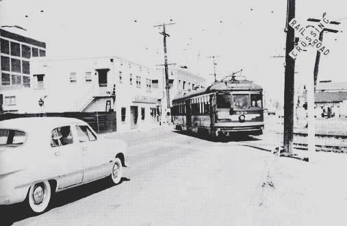 Train on Pacific Avenue