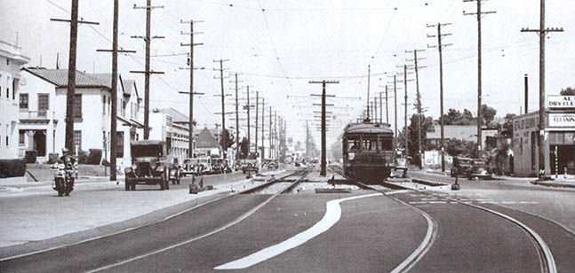 Looking east at Crenshaw