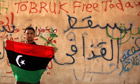A Libyan anti-government protester, Tobruk